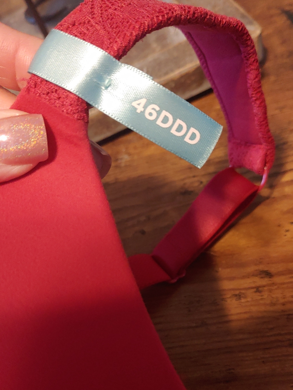 NWT Sexy Muted Red Ambrielle 46DDD Padded Underwire Gorgeous bra - Picture 5 of 11